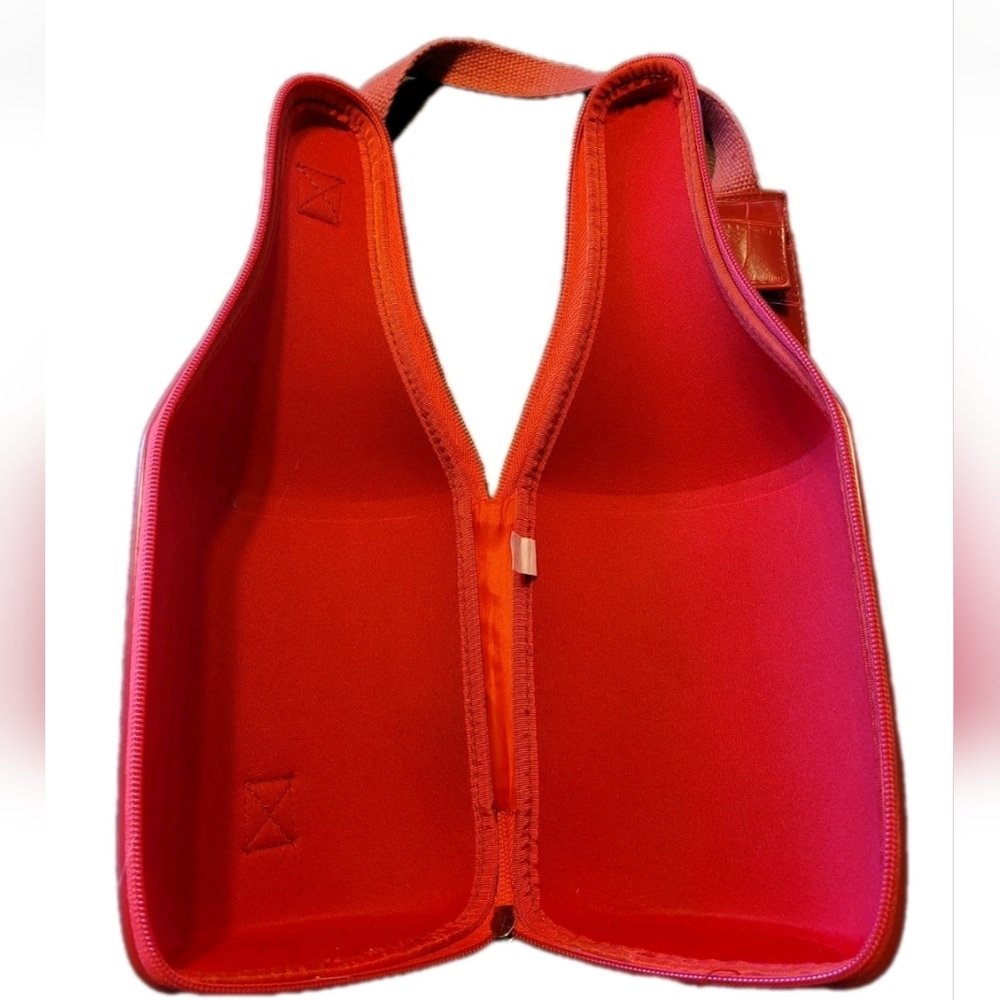 Red Croc-Embossed Sling Bag - Picture 2 of 4